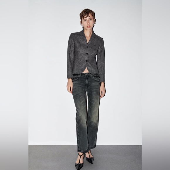 LOW RISE STRAIGHT LEG JEANS ZW COLLECTION - Picture 9 of 12